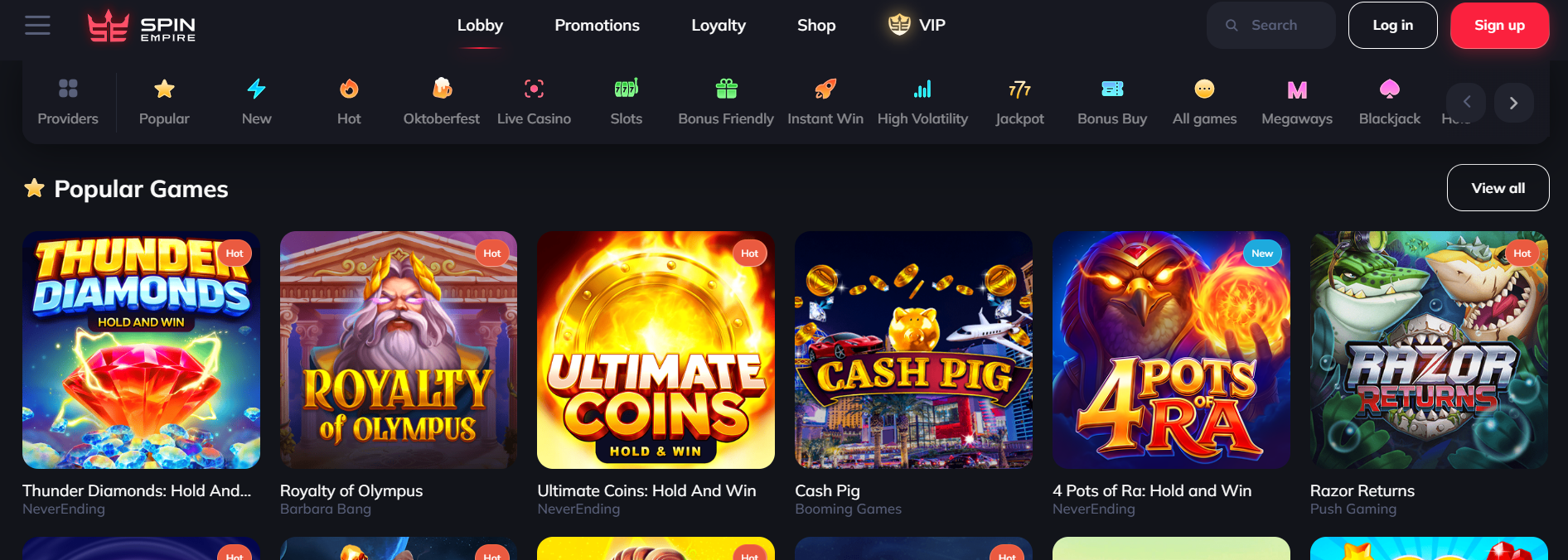 SpinEmpire – Casino Withdrawals in Under One Hour